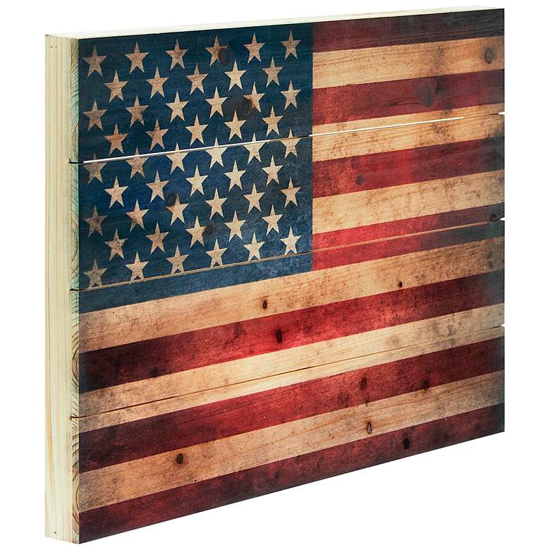 Image 4 American Dream 3 24" Wide Giclee Print Solid Wood Wall Art more views