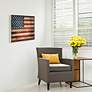 American Dream 3 24" Wide Giclee Print Solid Wood Wall Art