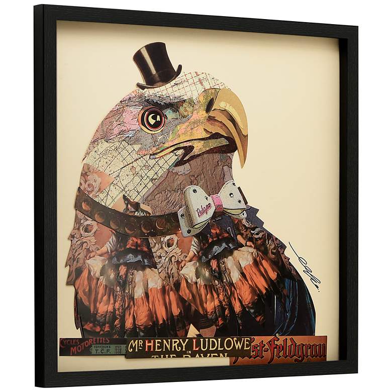 Image 4 American Eagle 25 inch High Dimensional Collage Framed Wall Art more views