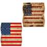 American Flag 84" Wide Printed Canvas Screen/Room Divider