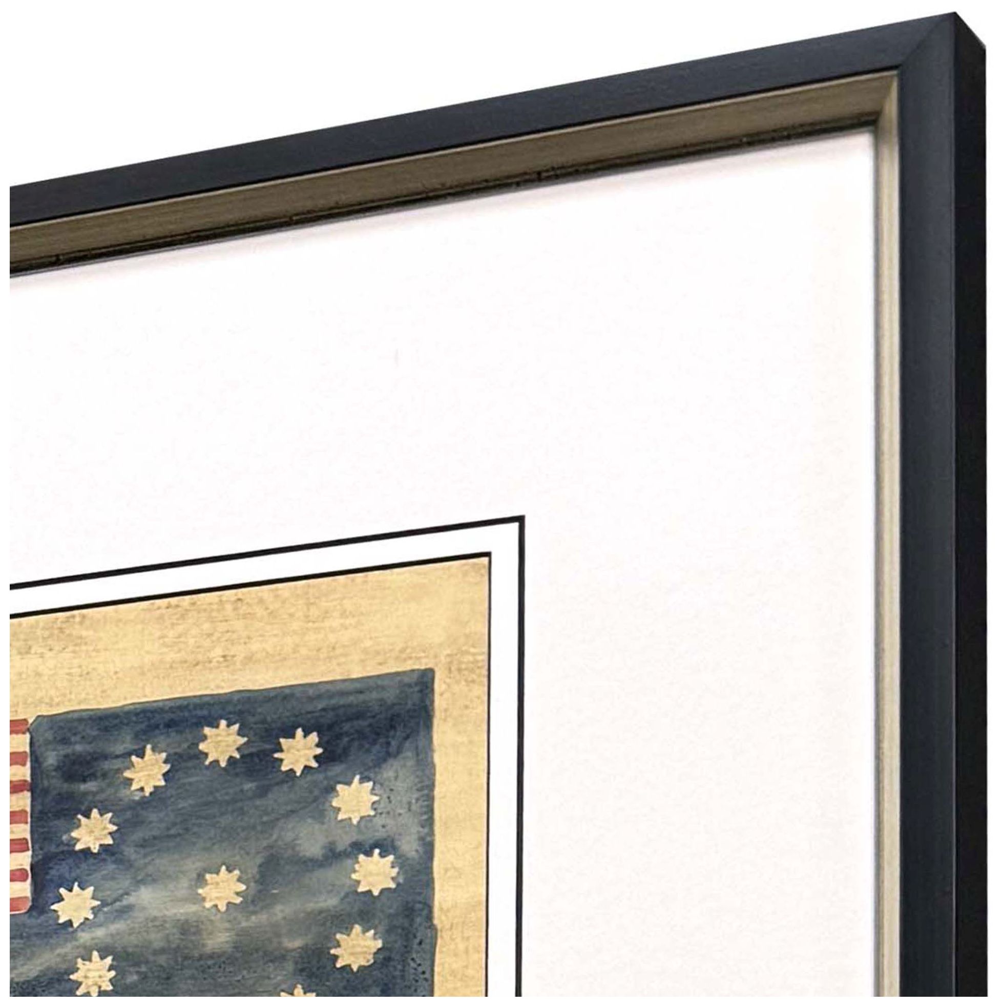 Image 4 American Flags I 17"W x 16"H Framed Art - Set of 4 more views