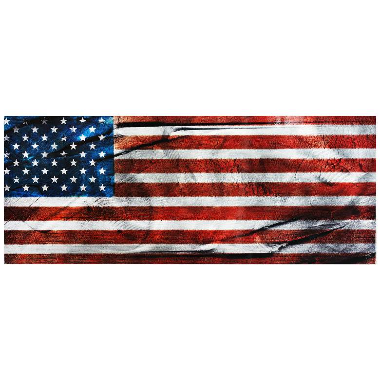 Image 1 American Glory 48 inch Wide Contemporary Metal Wall Art