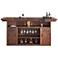 American Heritage Bristol 86"W Mahogany Wine and Bar Cabinet
