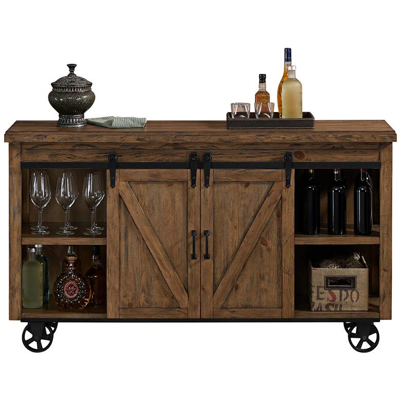 Image 1 American Heritage Gateway 62" Wide Harvest Bar Cabinet