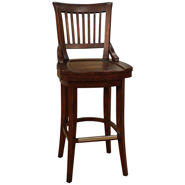 Image 1 American Heritage Liberty Suede 34" Swivel Bar Stool