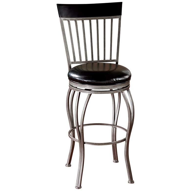Image 1 American Heritage Torrance 26 inch Gloss Black Counter Stool