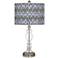 American Ikat Giclee Apothecary Clear Glass Table Lamp