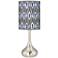 American Ikat Giclee Droplet Table Lamp