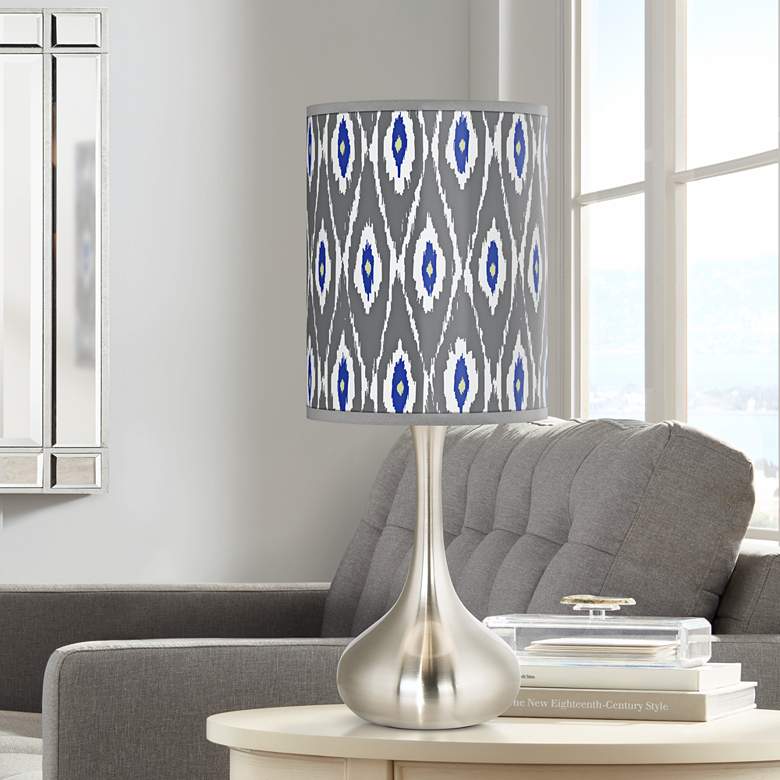 Image 1 American Ikat Giclee Droplet Table Lamp
