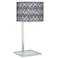 American Ikat Glass Inset Table Lamp