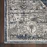 3_American Manor 5'3" x 7'3" Blue Bordered Indoor Rug more views