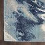 American Manor 5&#39;3" x 7&#39;3" Blue/Ivory Abstract Indoor Rug in scene