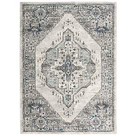 Image2 of American Manor 5'3" x 7'3" Grey Bordered Indoor Rug