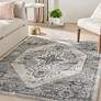 Thumbnail1 of American Manor 5'3" x 7'3" Grey Bordered Indoor Rug