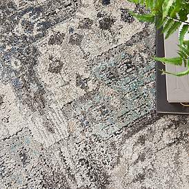 Image5 of American Manor 5'3" x 7'3" Grey Bordered Indoor Rug more views