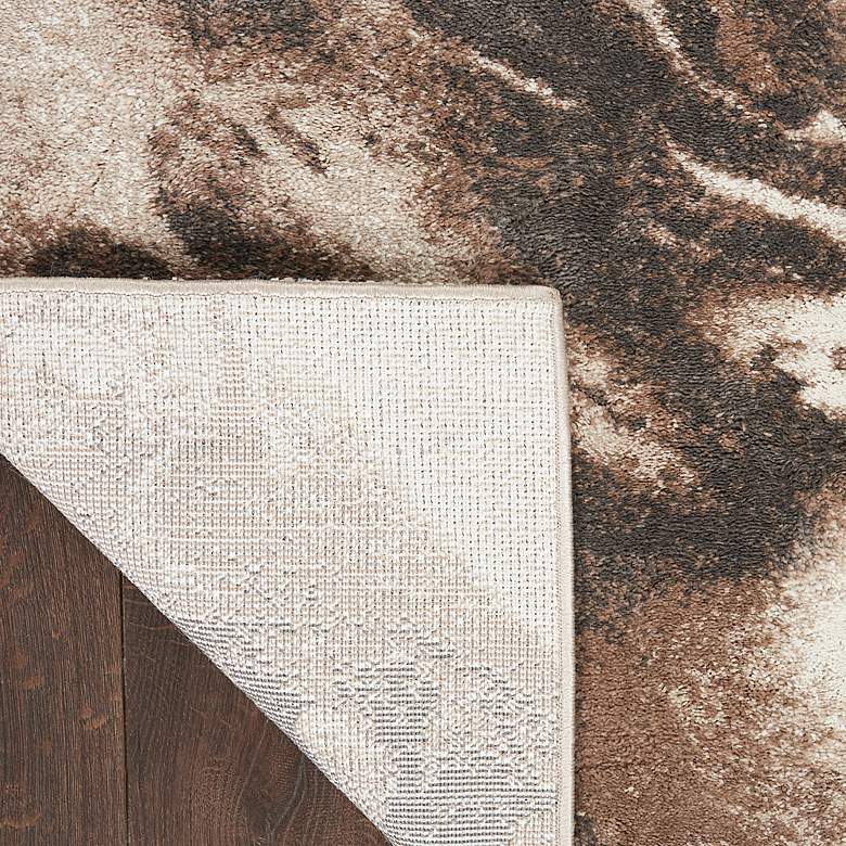 Image 4 American Manor 5'3" x 7'3" Iv/Mocha Abstract Indoor Rug more views