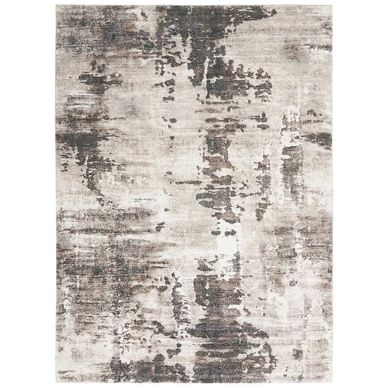 Image 2 American Manor 5'3" x 7'3" Iv/Mocha Abstract Indoor Rug