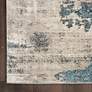 3_American Manor 5'3" x 7'3" Ivory Blue Abstract Indoor Rug more views