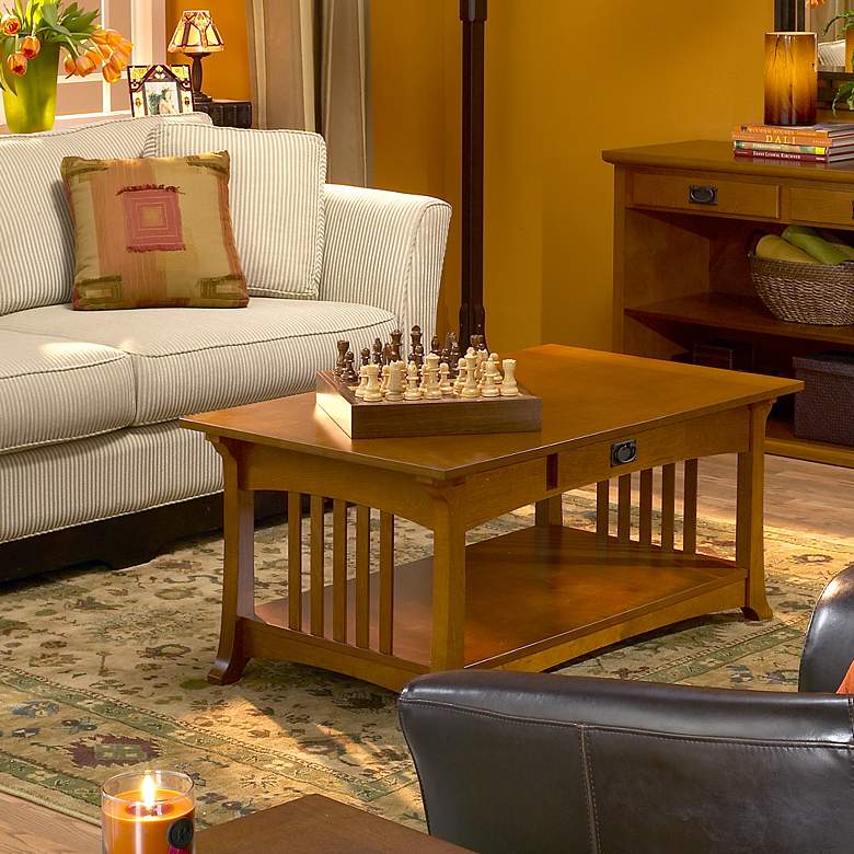Image 1 American Mission Walnut Finish Coffee Table