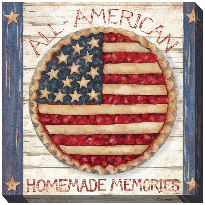 Image 1 American Pie 24 inch Square All-Weather Outdoor Canvas Wall Art