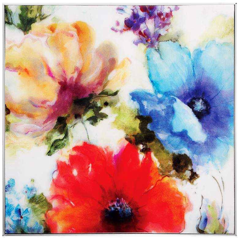 Image 1 American Watercolor 24 inch Square Framed Wall Art