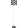 American Woodcraft Brushed Nickel Pull Chain Floor Lamp