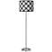 American Woodcraft Giclee Brushed Nickel Garth Floor Lamp