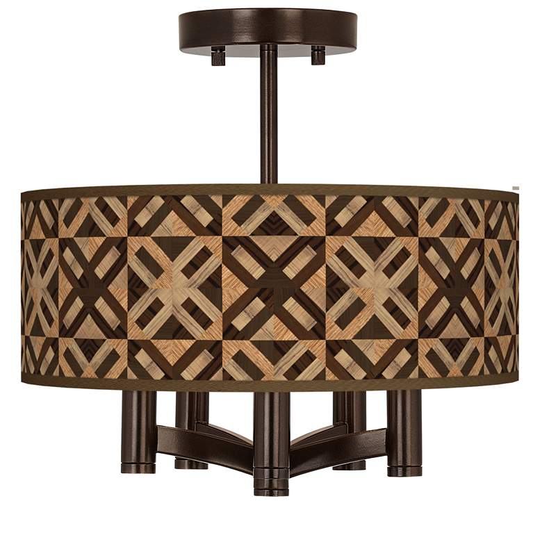 Image 1 American Woodwork Ava 5-Light Bronze Ceiling Light