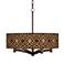 American Woodwork Ava 6-Light Bronze Rustic Modern Pendant Chandelier