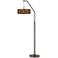 American Woodwork Bronze Downbridge Arc Floor Lamp