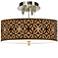 American Woodwork Giclee 14" Wide Rustic Modern Ceiling Light