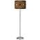 American Woodwork Giclee Brushed Nickel Rustic Modern Floor Lamp