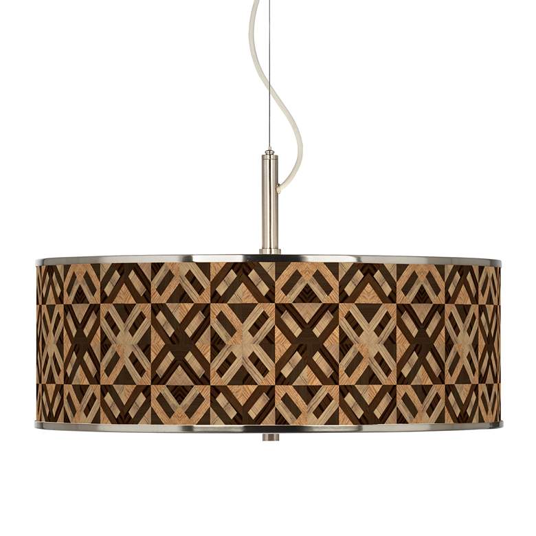 Image 1 American Woodwork Giclee Glow 20" Wide Rustic Modern Pendant Light