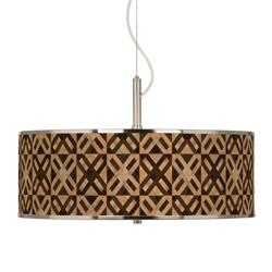 American Woodwork Giclee Glow 20&quot; Wide Rustic Modern Pendant Light