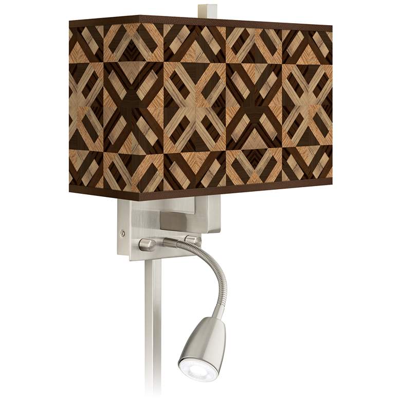 Image 1 American Woodwork Giclee Glow LED Reading Light Plug-In Sconce