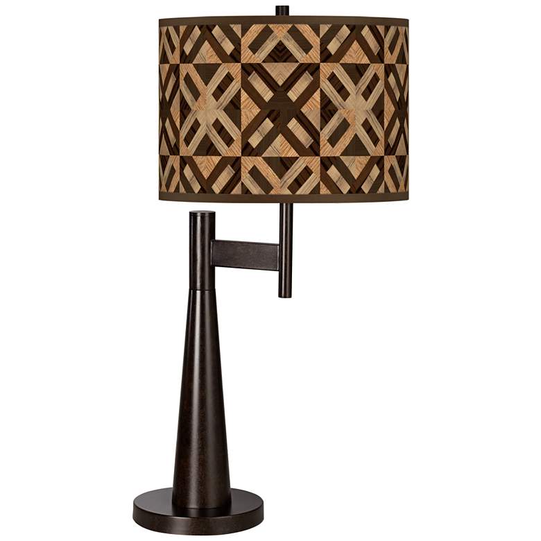 Image 1 American Woodwork Giclee Modern Rustic Novo Table Lamp