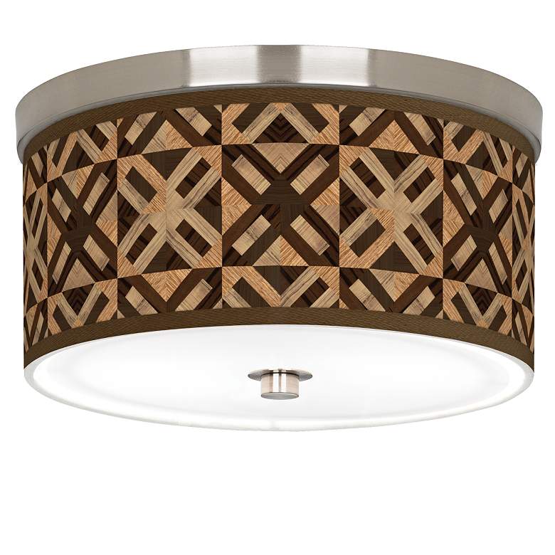 Image 1 American Woodwork Giclee Nickel 10 1/4" Wide Ceiling Light