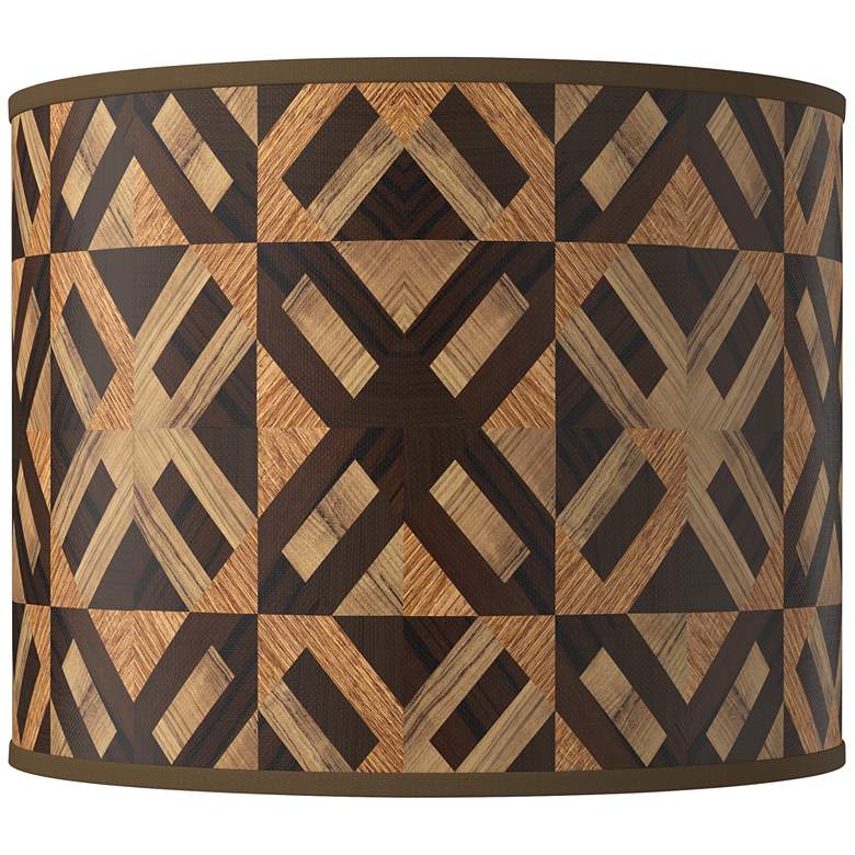 American Woodwork Giclee Round Drum Lamp Shade 14x14x11 (Spider)