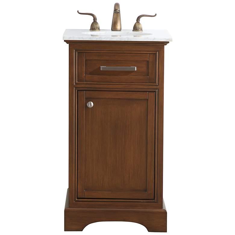 Image 2 Americana 19" Wide Teak Single Sink Bathroom Vanity