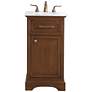 2_Americana 19" Wide Teak Single Sink Bathroom Vanity