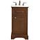 Americana 19" Wide Teak Single Sink Bathroom Vanity