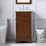 1_Americana 19" Wide Teak Single Sink Bathroom Vanity