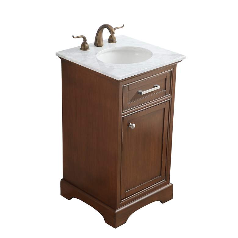 Image 4 Americana 19" Wide Teak Single Sink Bathroom Vanity more views
