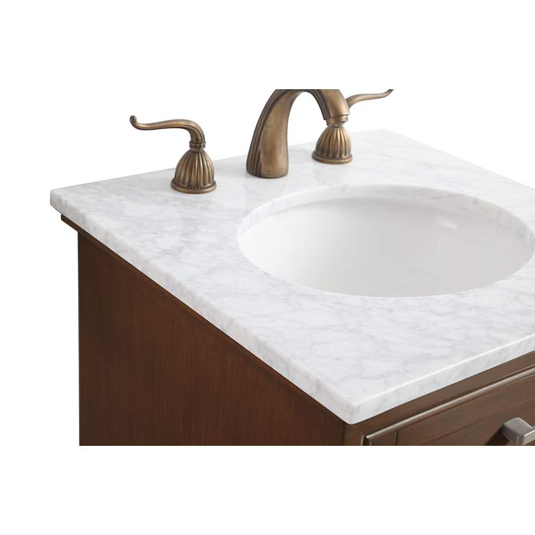 Image 7 Americana 19" Wide Teak Single Sink Bathroom Vanity more views