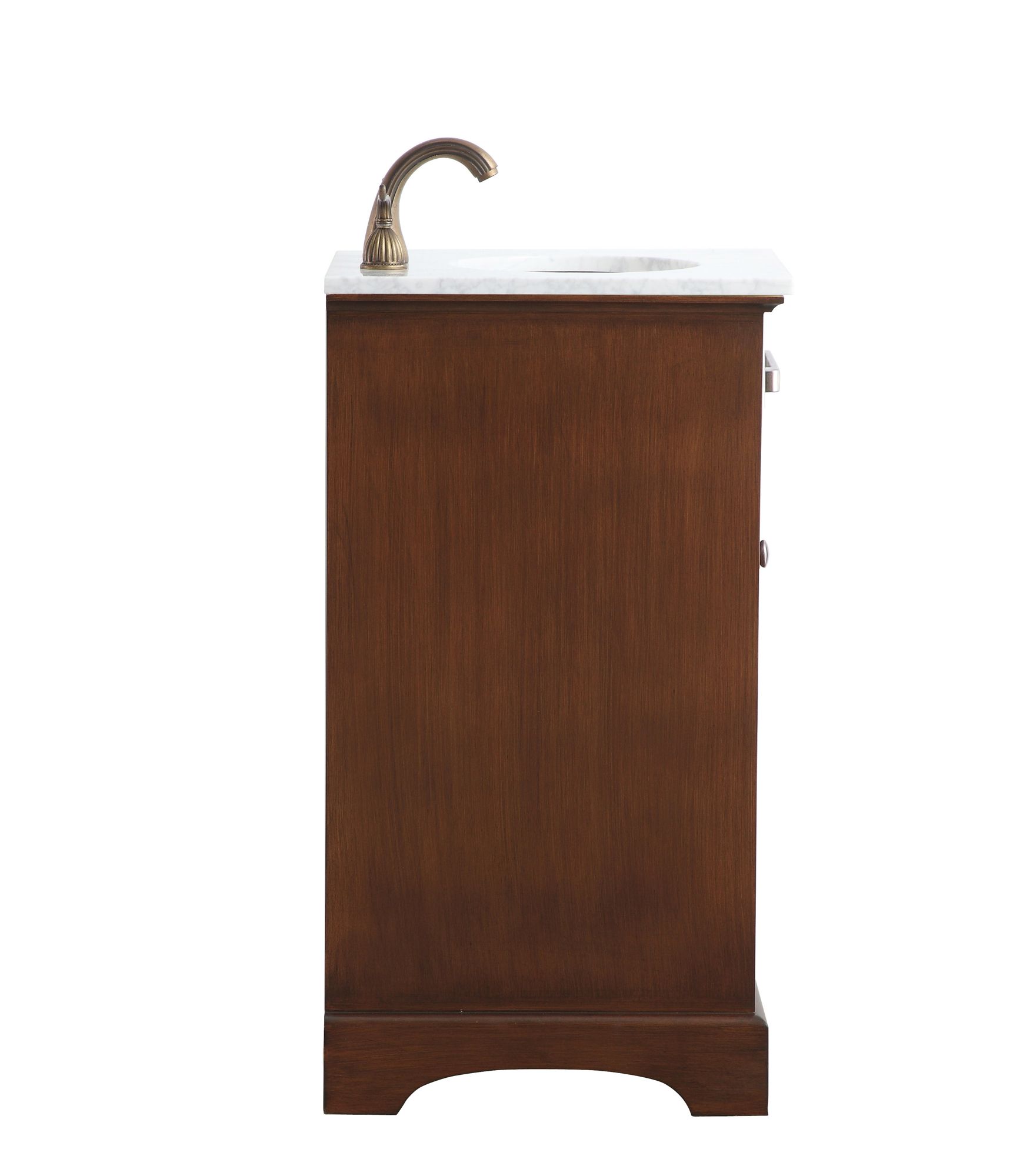 Americana 19" Wide Teak Single Sink Bathroom Vanity