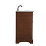 Americana 19" Wide Teak Single Sink Bathroom Vanity