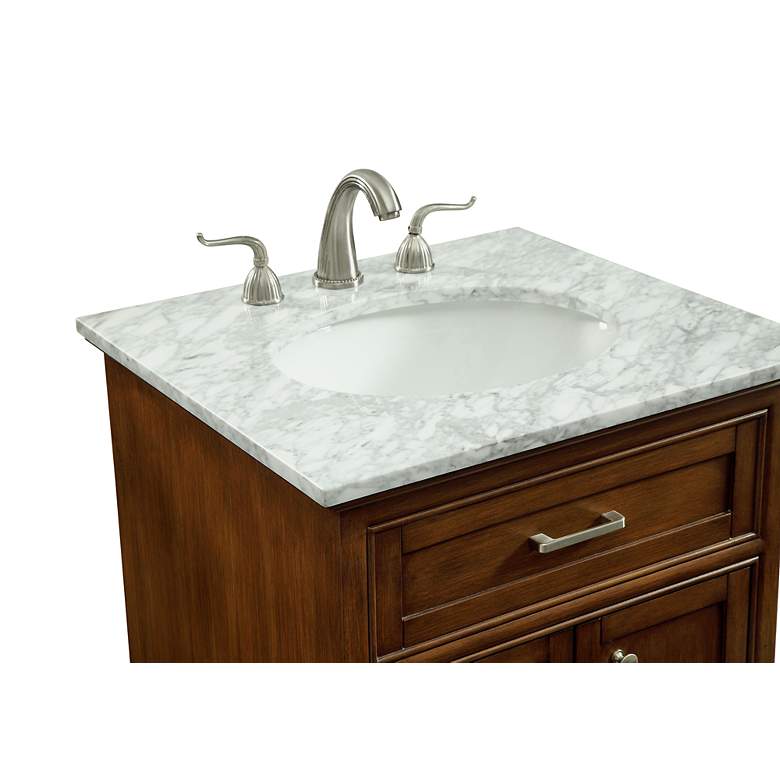 Image 3 Americana 24" Wide Teak 2-Door Single Sink Bathroom Vanity more views