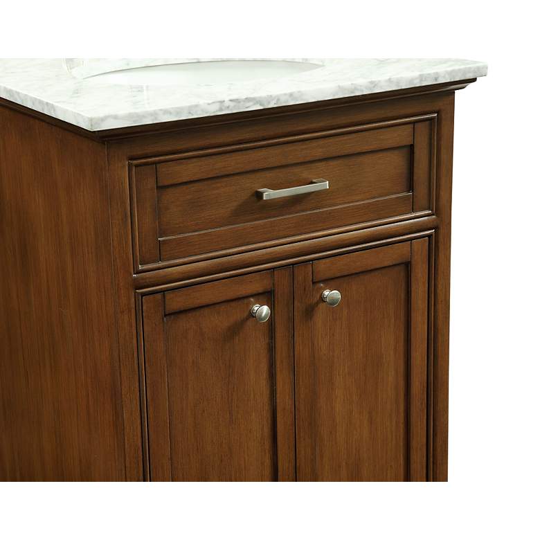 Image 4 Americana 24" Wide Teak 2-Door Single Sink Bathroom Vanity more views