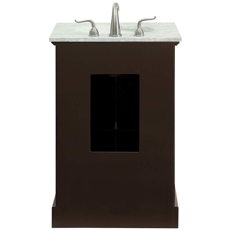 Image 7 Americana 24" Wide Teak 2-Door Single Sink Bathroom Vanity more views