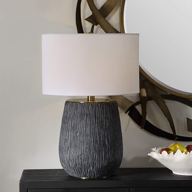 Image 1 Americana 29" Aged Black Table Lamp